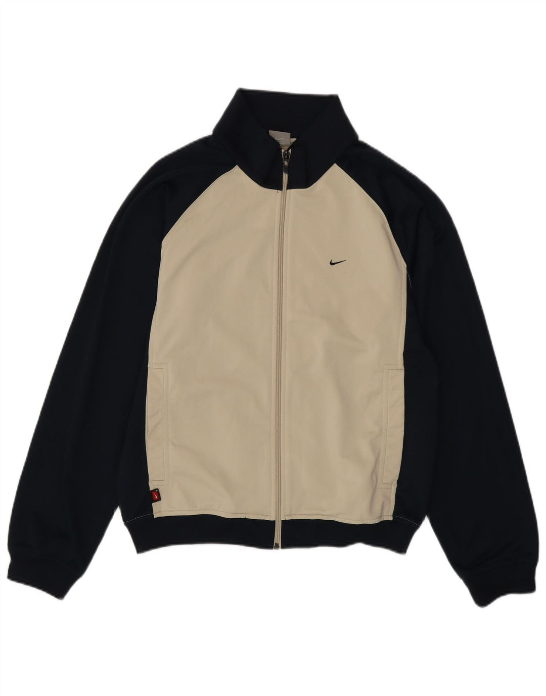 NIKE Veste de survêtement pour homme en polyester color block beige moyen