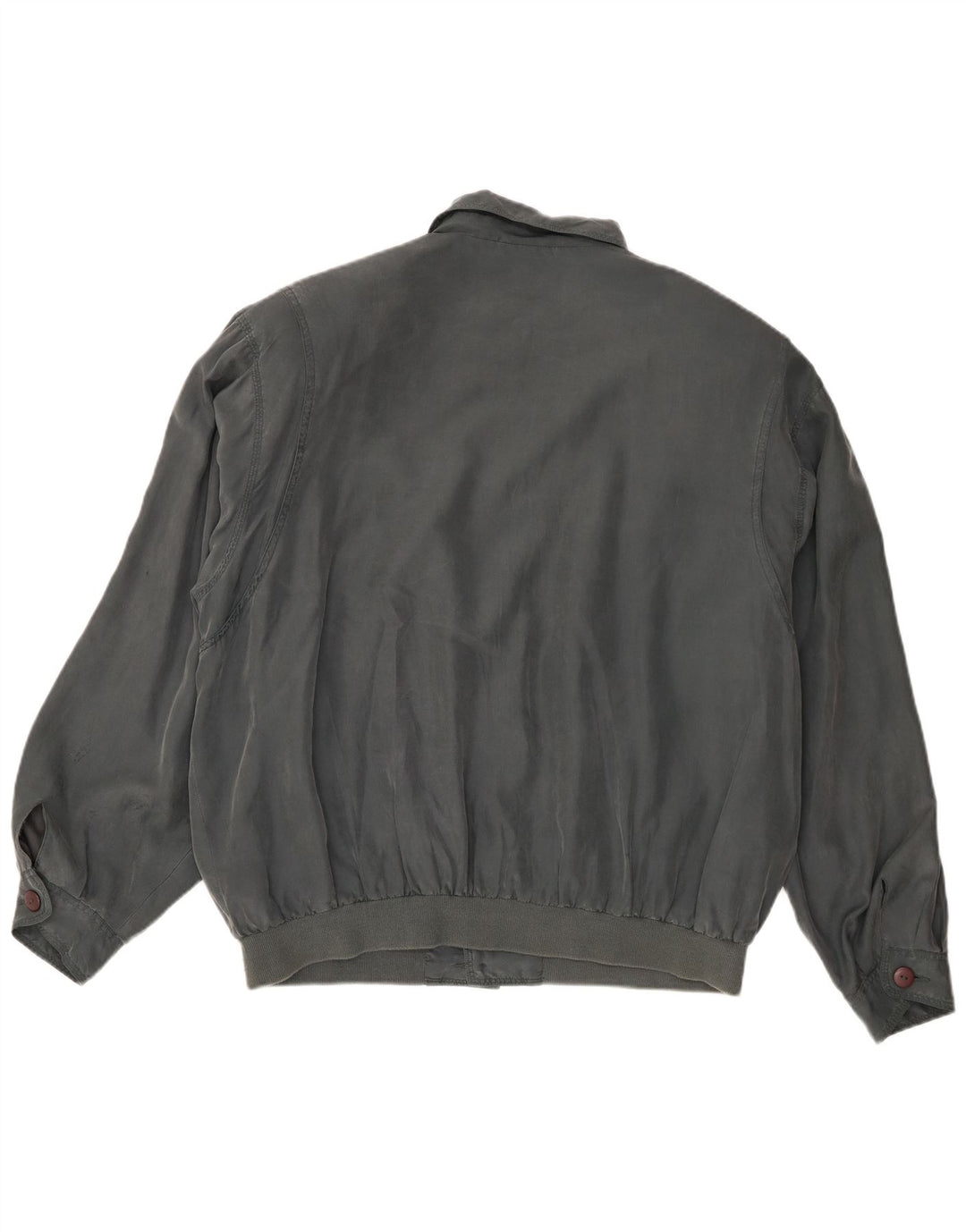 vintage Mens Bomber Jacket UK 40 Grande Soie Grise