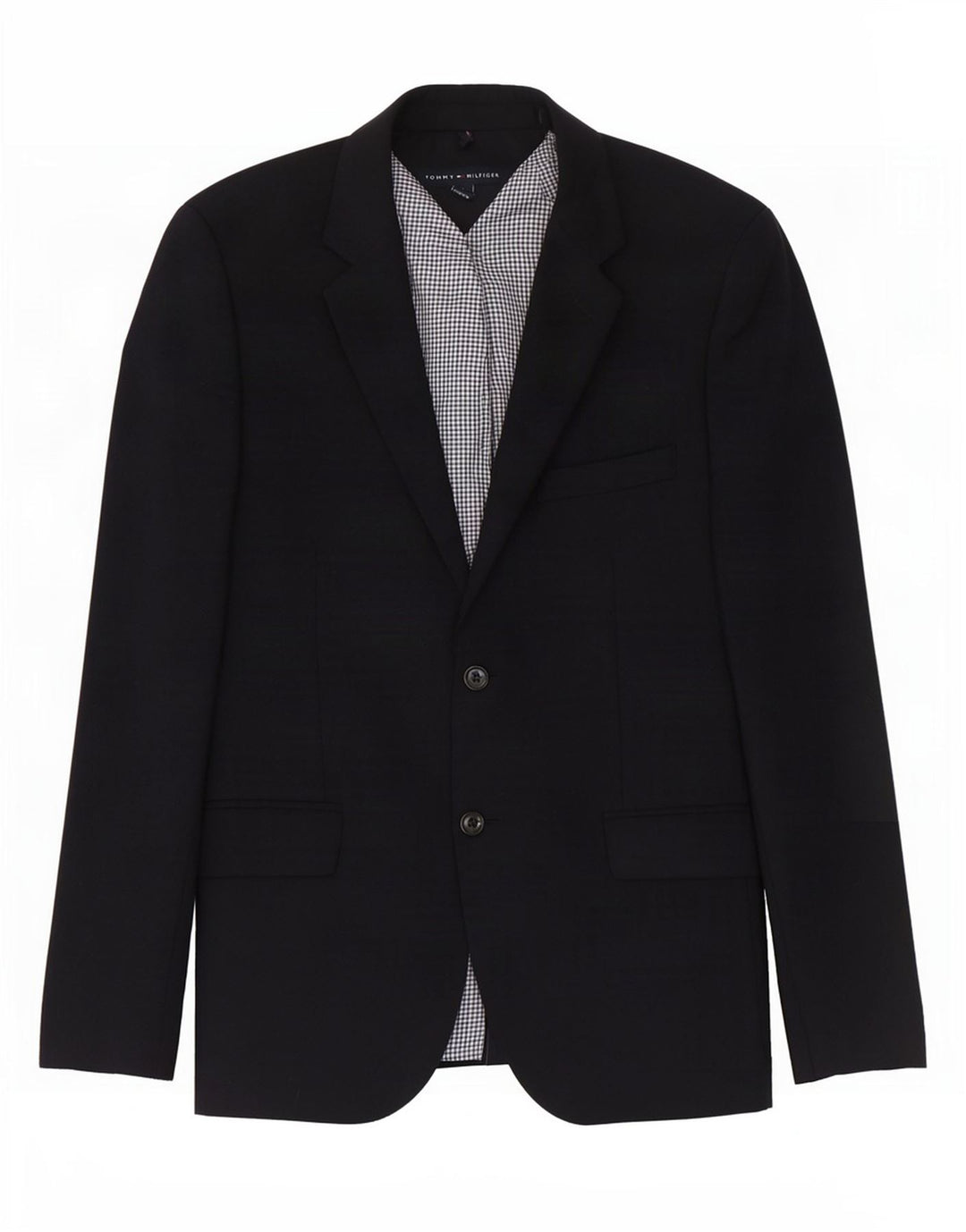 Tommy Hilfiger Veste blazer à 2 boutons pour homme UK 38 Bleu marine moyen Laine