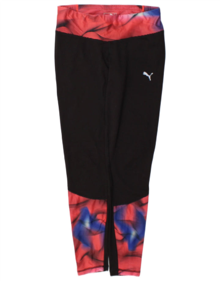 Puma Leggings pour femme UK 42 Medium Noir Géométrique