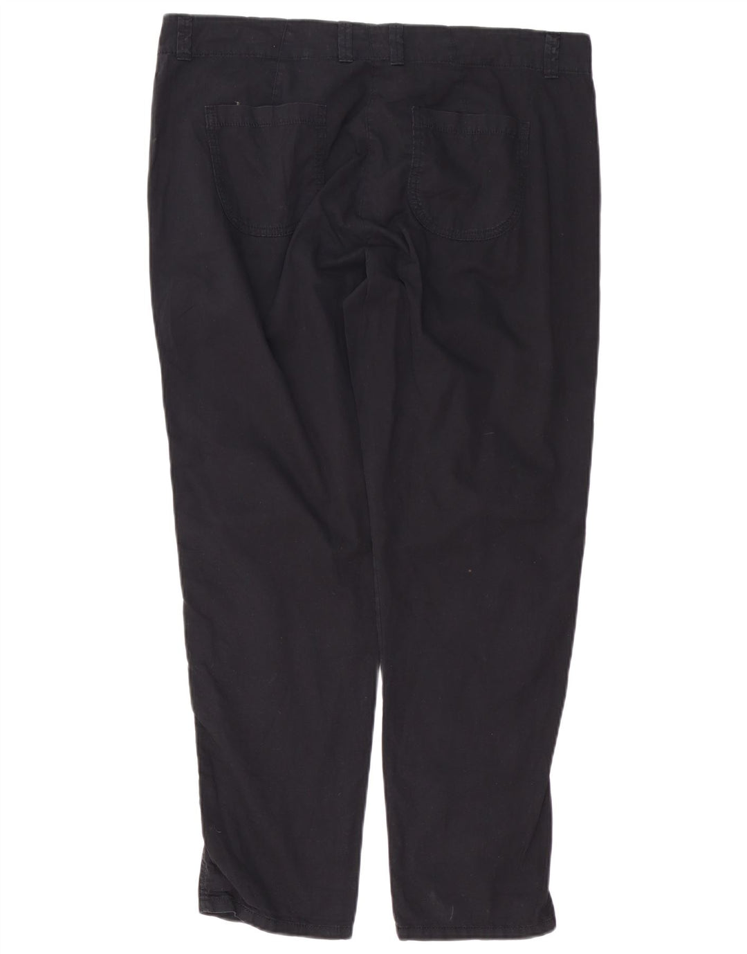 MARKS & SPENCER Pantalon Chino Slim Femme UK 16 Large W38 L29 Noir
