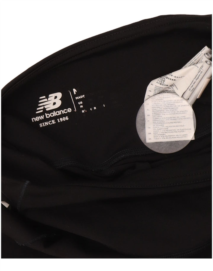 New Balance Leggings Femme UK 14 Polyester Noir Moyen