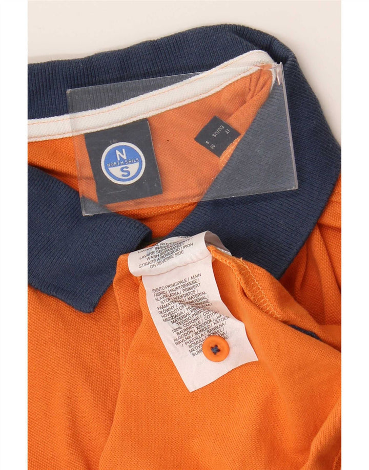 North Sails Polo Homme Orange Moyen Colorblock Coton