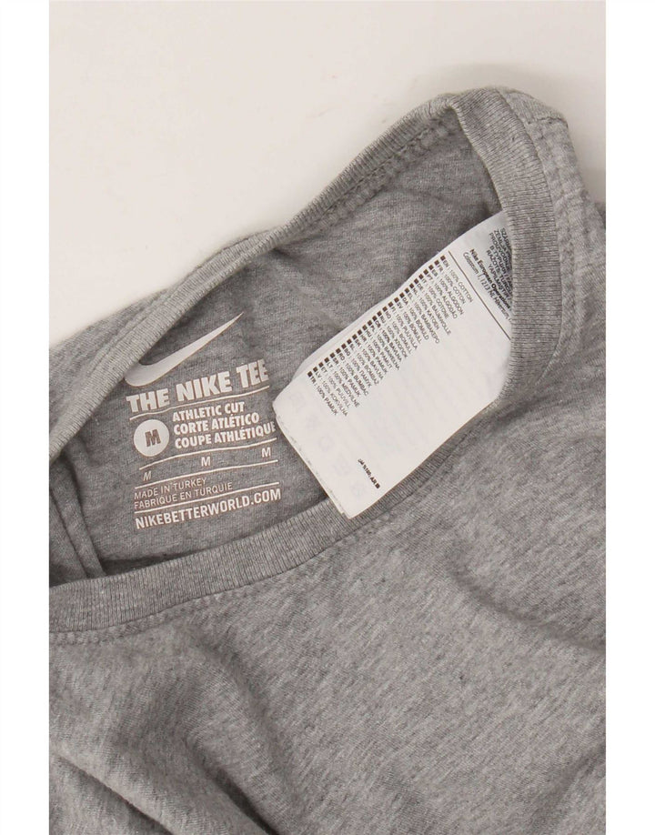 Nike Homme T-Shirt Coupe Athlétique en Coton Chiné Gris Moyen