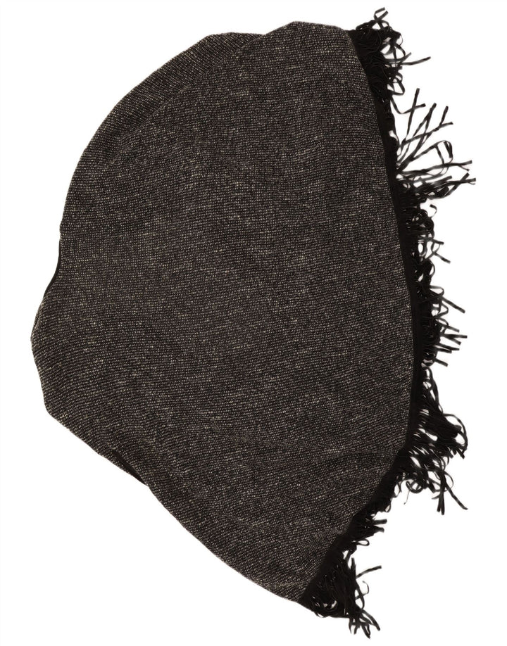 vintage Femmes Poncho Cardigan Pull UK 22 3XL Gris