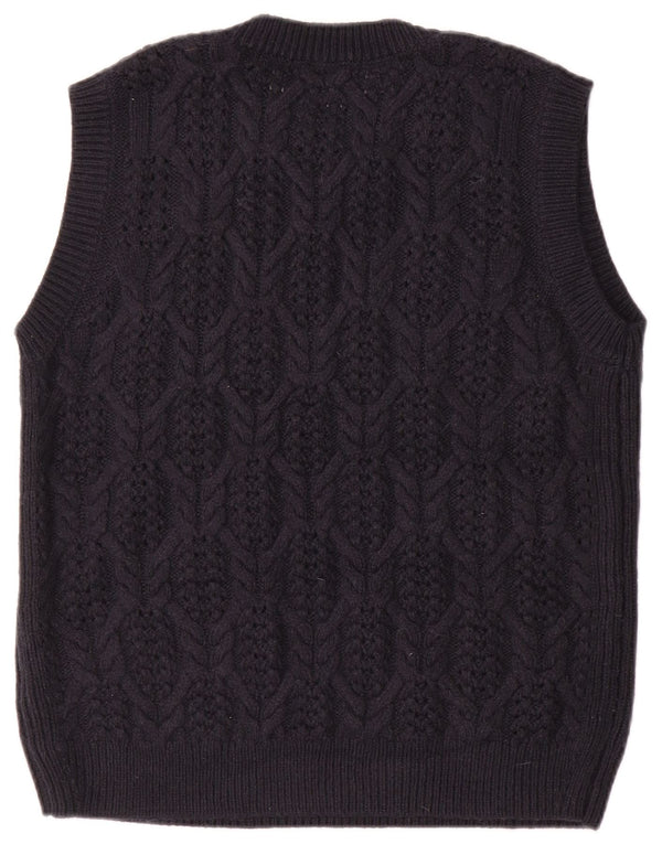 Marks & Spencer Débardeur pour femme UK 16 Large Bleu Marine Acrylique