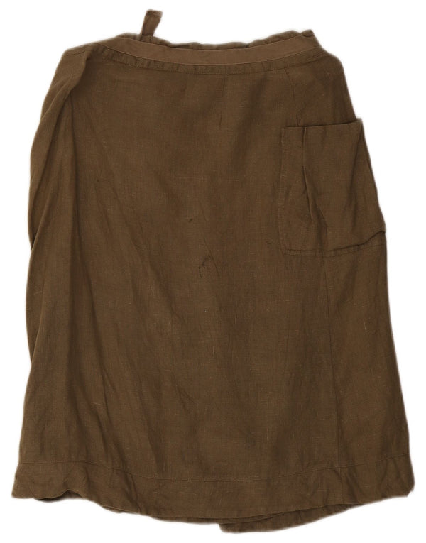 Sasha Jupe cargo pour femme UK 12 Medium W29 Lin kaki