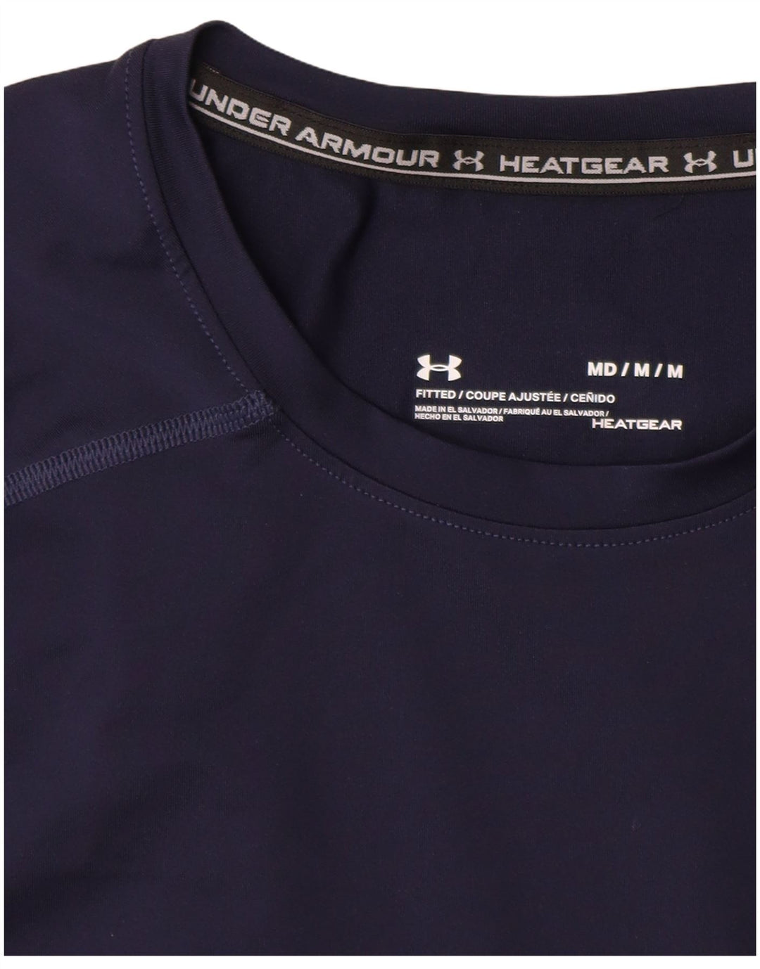 UNDER ARMOUR Tee-Shirt Heat Gear Homme Bleu Marine Moyen Synthétique
