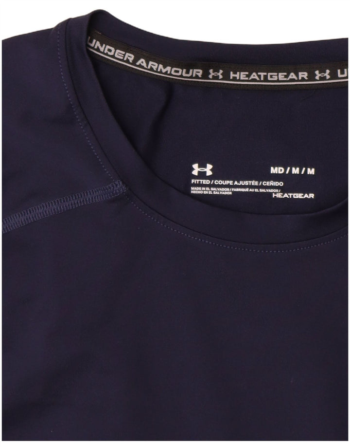 UNDER ARMOUR Tee-Shirt Heat Gear Homme Bleu Marine Moyen Synthétique
