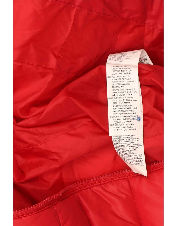 Playlife Veste matelassée à capuche pour femme UK 10 Small Rouge Polyamide