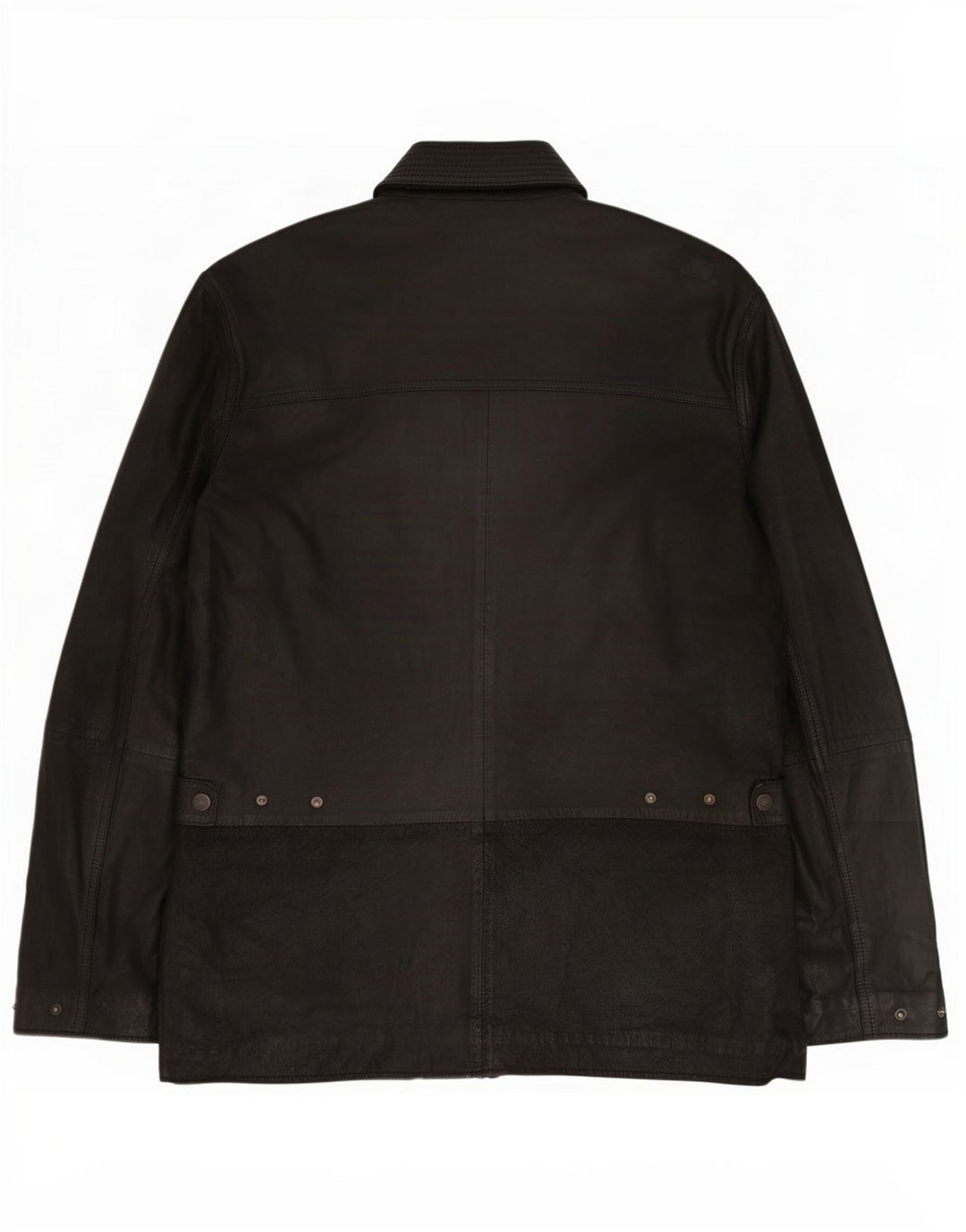 John Partridge Veste en cuir pour homme UK 38 Medium Noir