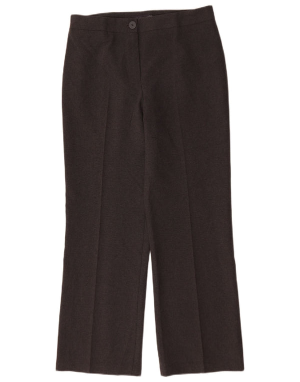 Marks & Spencer Pantalon droit décontracté pour femme UK 10 Small W32 L29 Gris