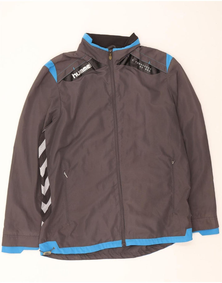 HUMMEL Mens Rain Jacket UK 38 Medium Grey Polyester Vintage Hummel and Second-Hand Hummel from Messina Hembry 