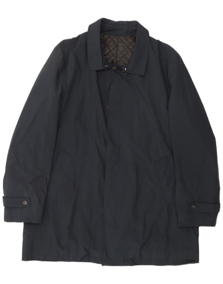 BORSALINO Manteau Homme IT 56 3XL Bleu Marine Polyester Classique
