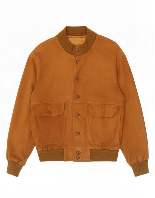 Zarro Veste en daim pour homme UK 40 Grand cuir marron