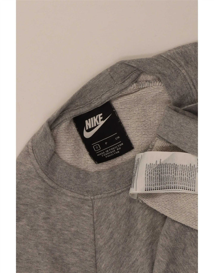 Nike Mens Graphic Sweatshirt Jumper Petit Gris Moucheté Coton