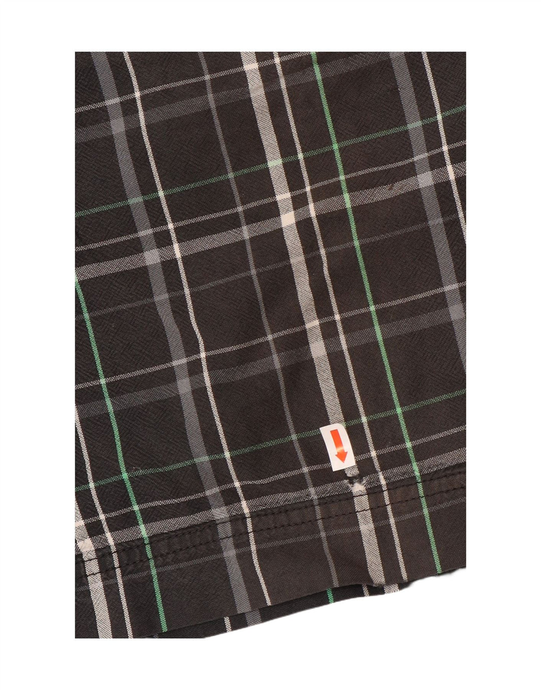 Nike Short décontracté W33 en coton à carreaux noir moyen pour homme