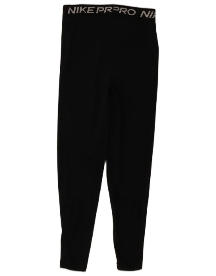 Legging Nike Dri Fit Crop Graphic pour femme UK 8 Small Noir Polyester