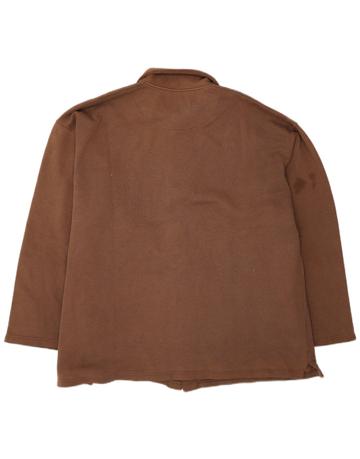 Champion Chemise surdimensionnée pour homme 2XL en coton marron