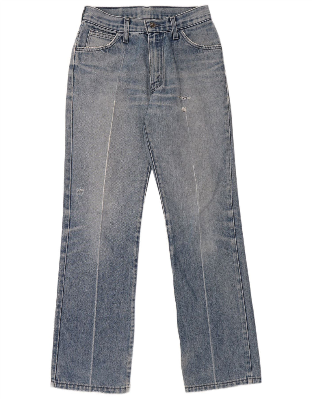 Levi's Jean Droit Effet Déchiré W28 L32 Femme Bleu Coton