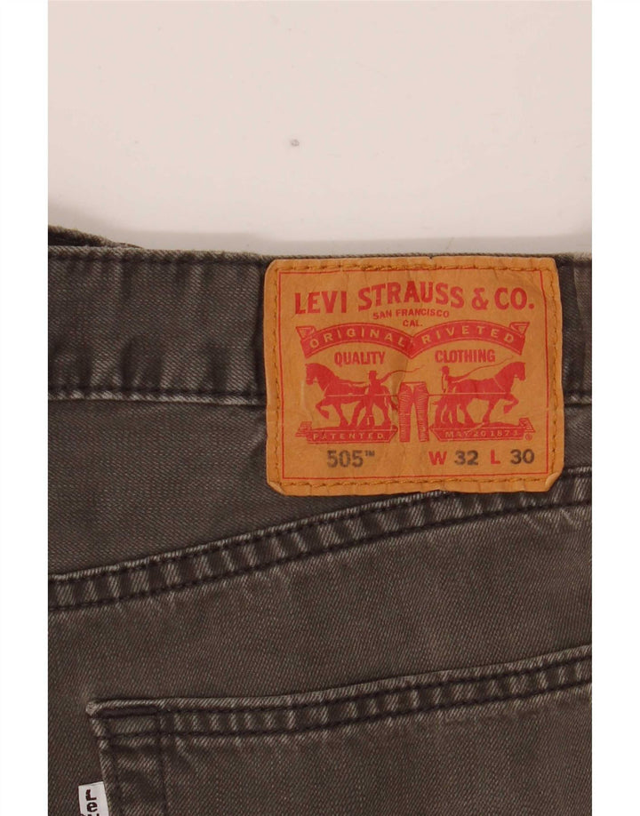 Levi's Jean Droit 505 Homme W32 L30 Gris Coton