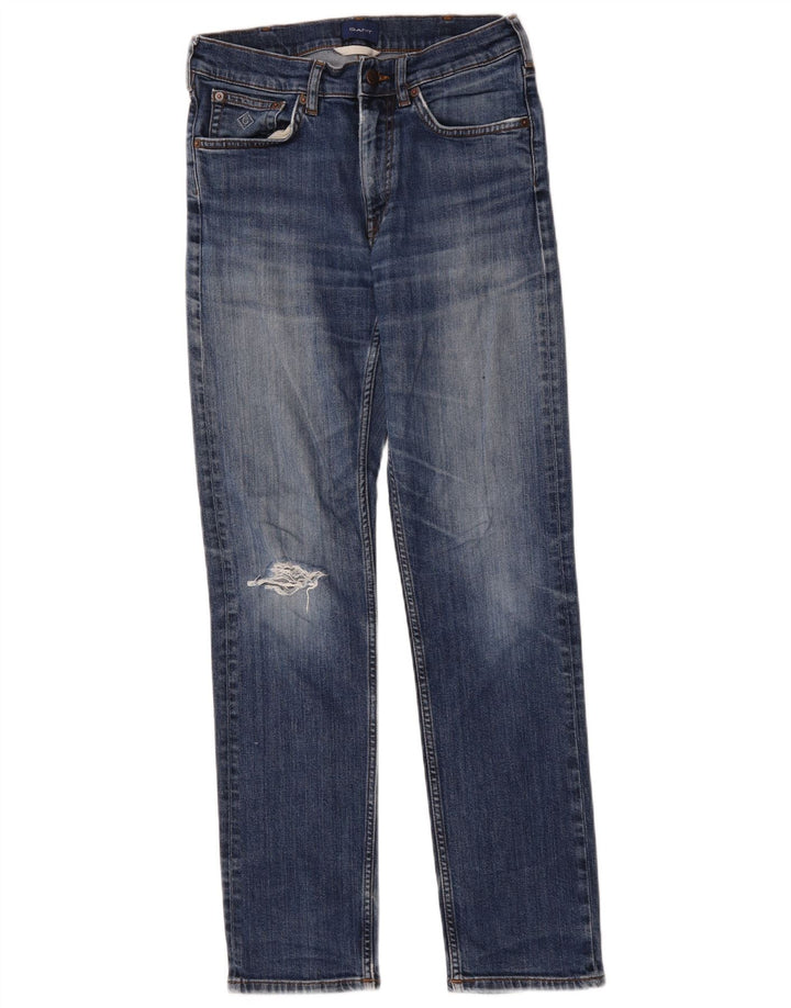 Gant Jean slim effet vieilli W30 L32 bleu coton