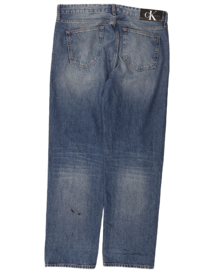 Calvin Klein Jean droit homme W33 L31 bleu coton