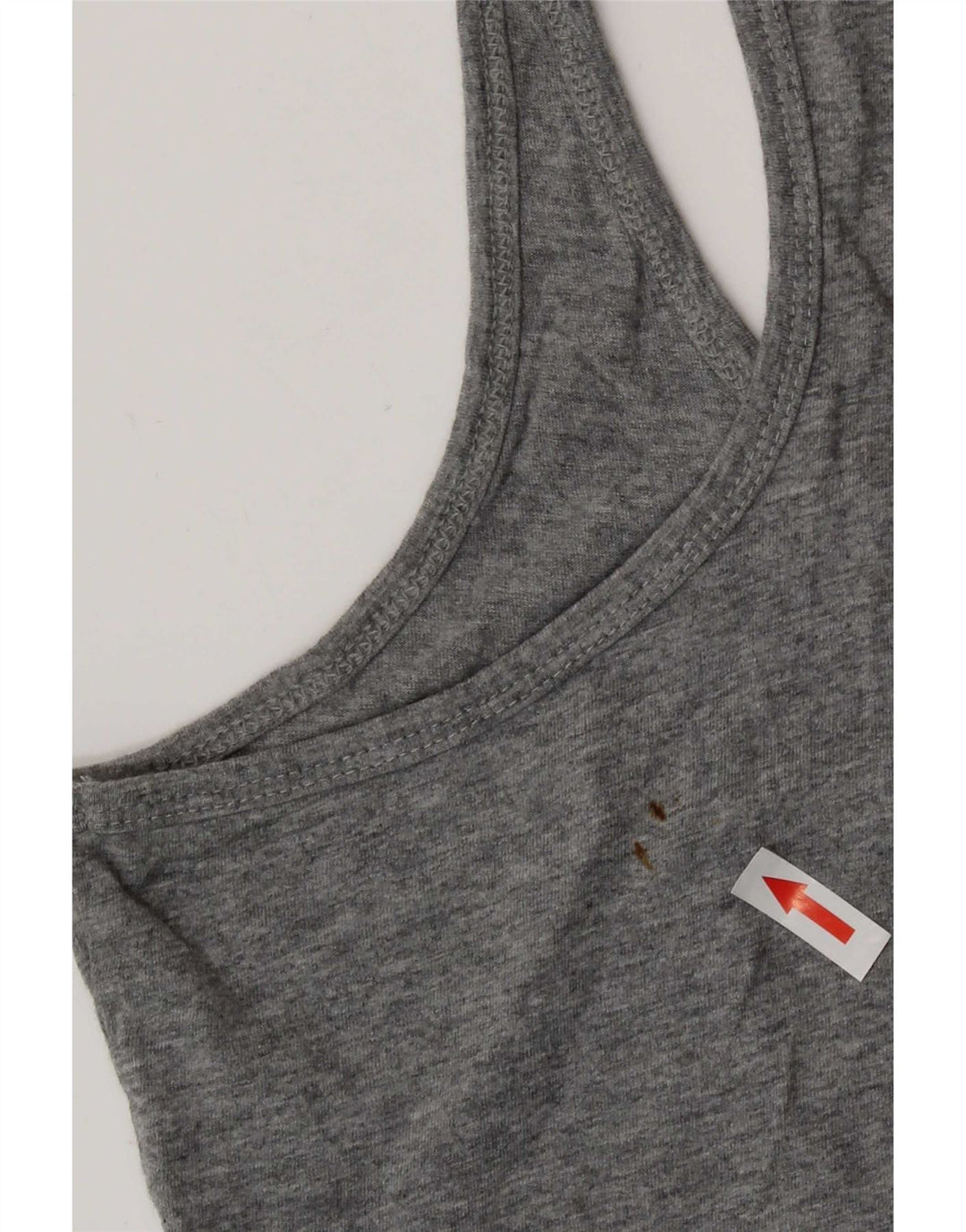 Puma Débardeur graphique pour femme UK 12 Gris moyen Coton