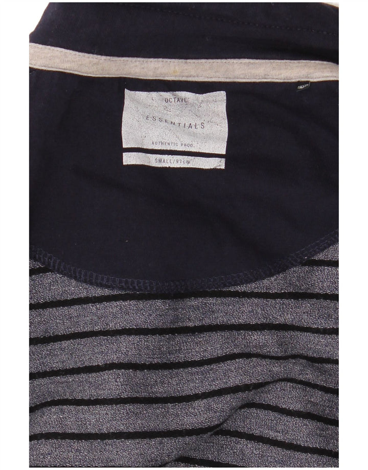 Essentials Haut à manches longues pour homme Bleu marine rayé