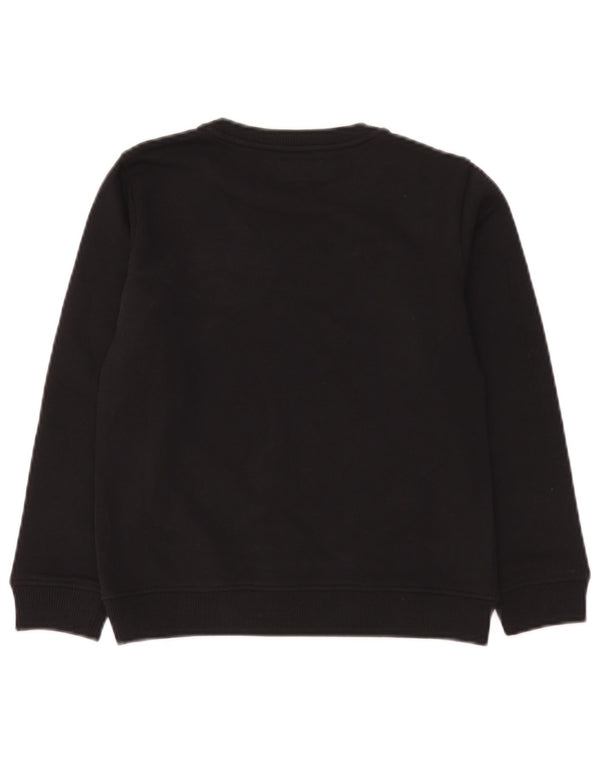 Emporio Armani Sweat-shirt graphique pour garçon 9-10 ans en coton noir