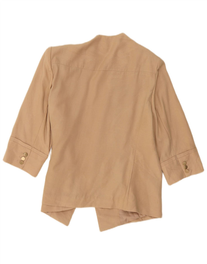Marks & Spencer Veste blazer ouverte à manches 3/4 pour femme UK 20 2XL Beige