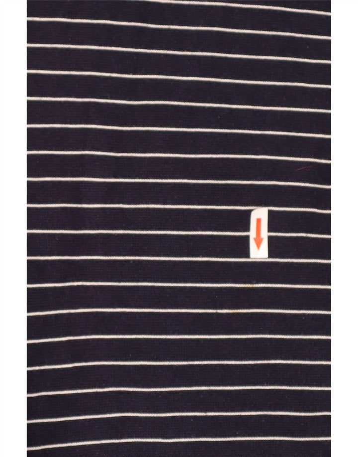 Lacoste Pull col V pour homme Taille 4 Bleu marine moyen rayé