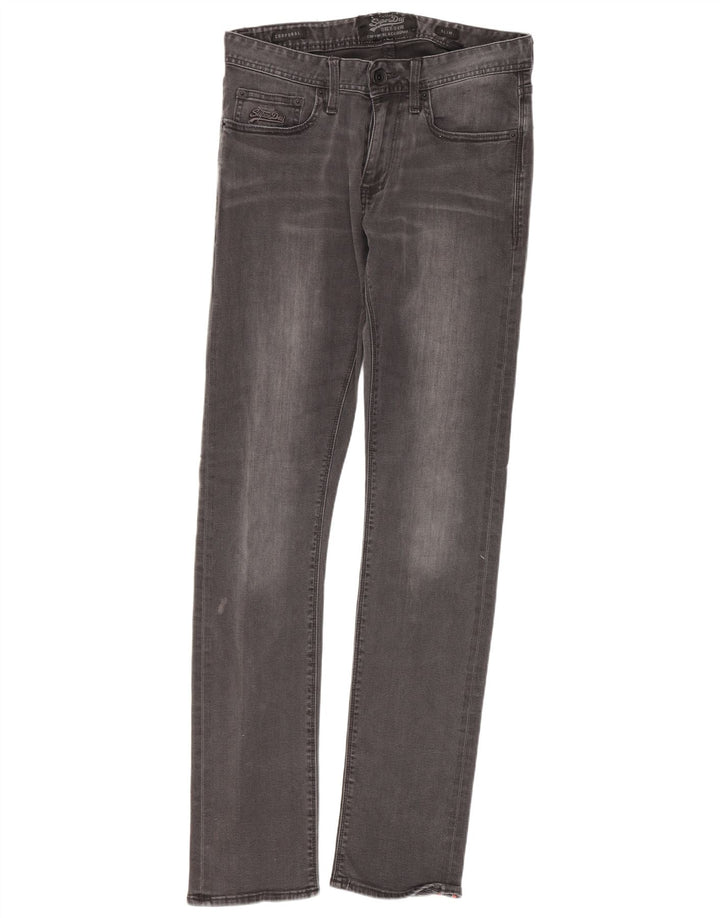 Superdry Jean Slim W29 L32 Gris Coton Homme