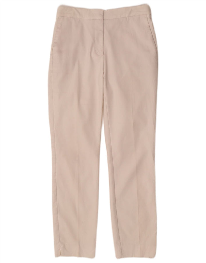 Pantalon Chino Droit Femme ZARA Moyen W28 L27 Blanc