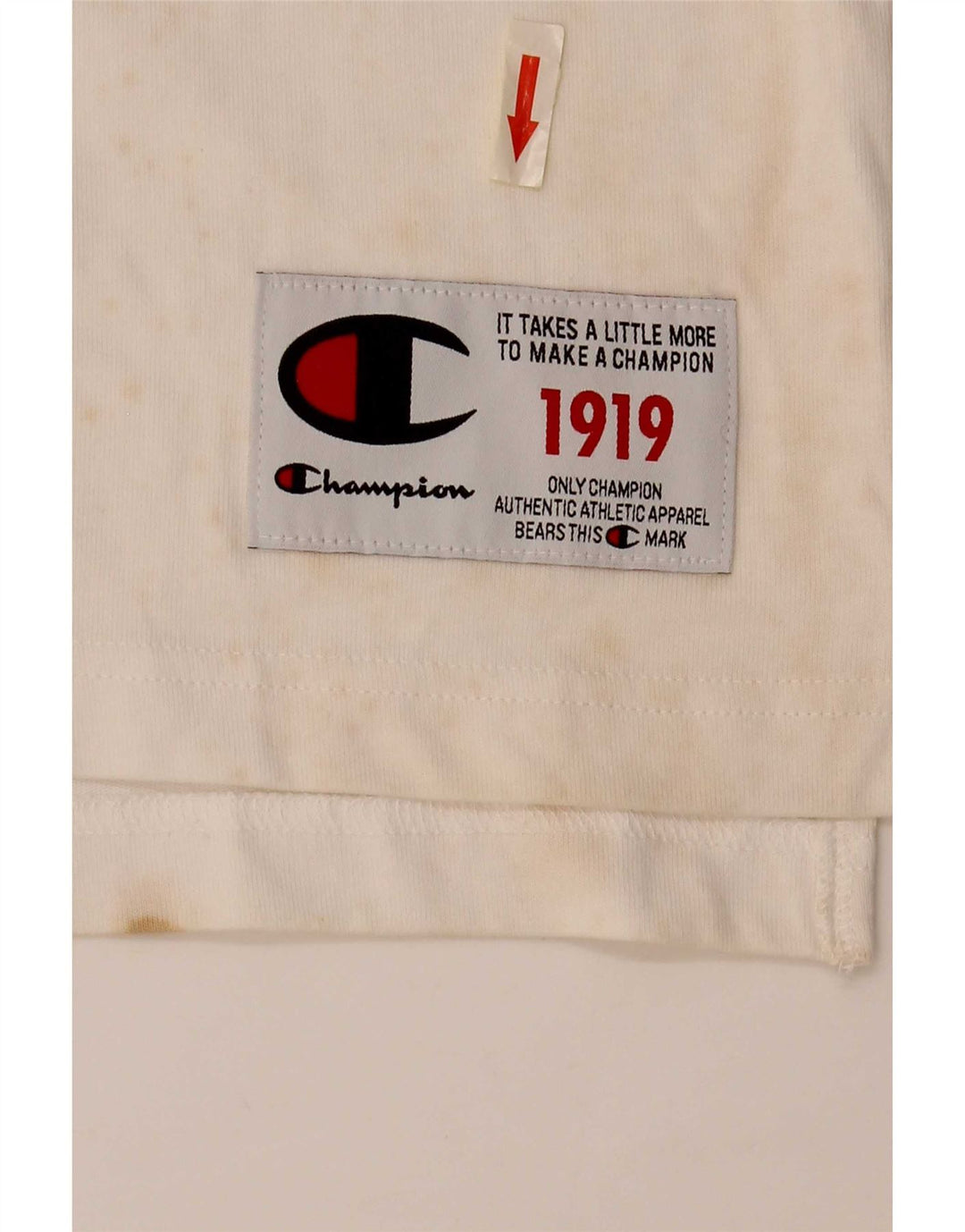 Champion T-Shirt Graphique Homme Blanc Moyen Colourblock