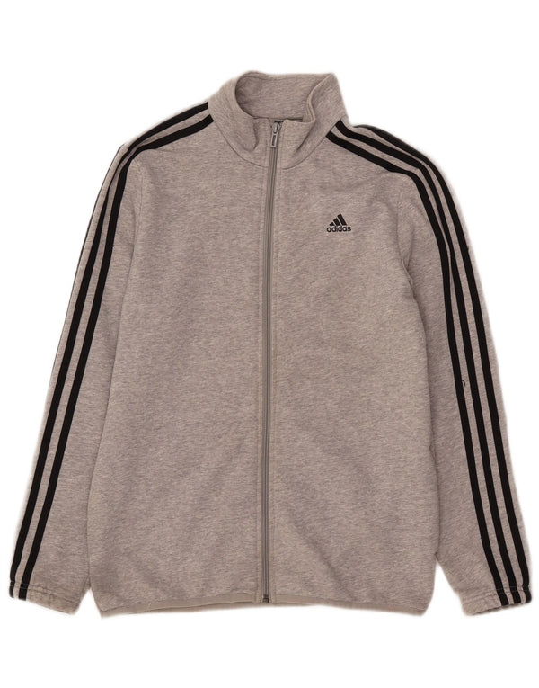 Adidas Veste de Survêtement Garçon 13-14 Ans Gris Coton