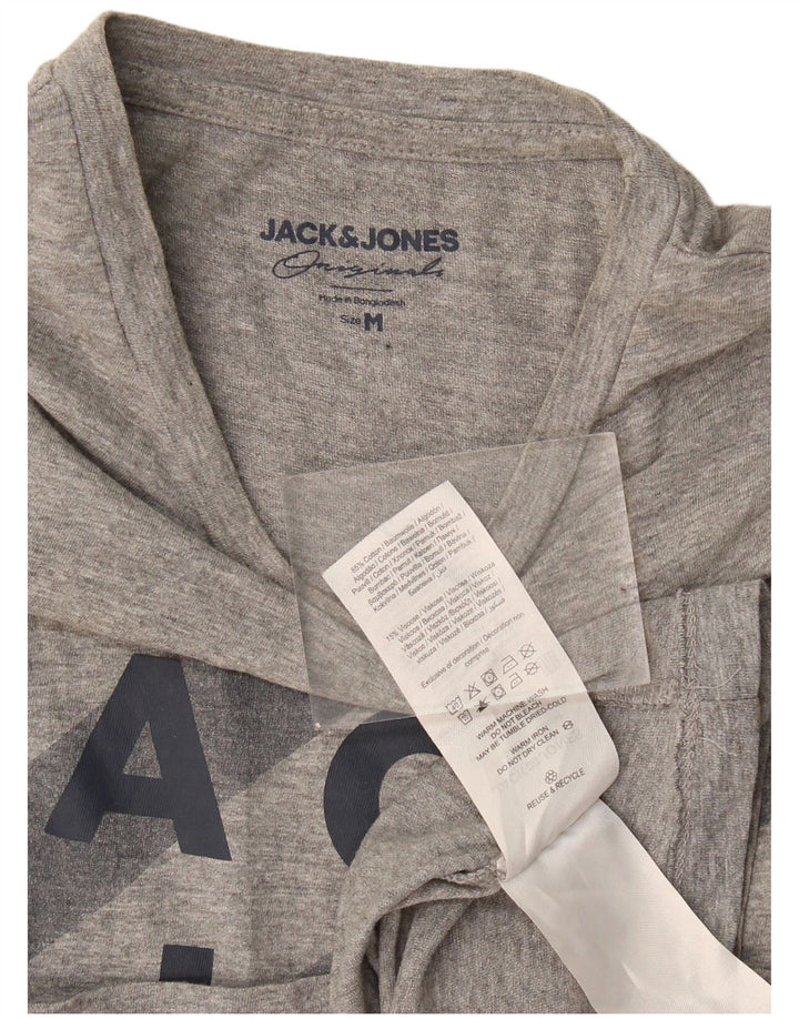 Jack & Jones T-Shirt Graphique Homme Gris Moyen Coton