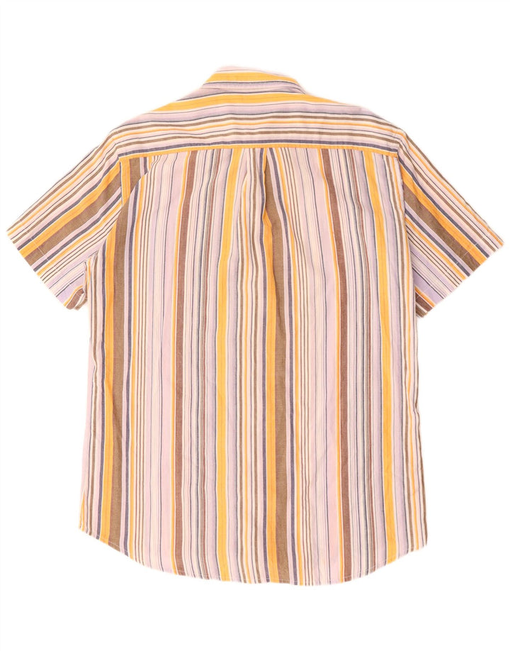 KAPPA Chemise à Manches Courtes Homme Large Coton Rayé Multicolore