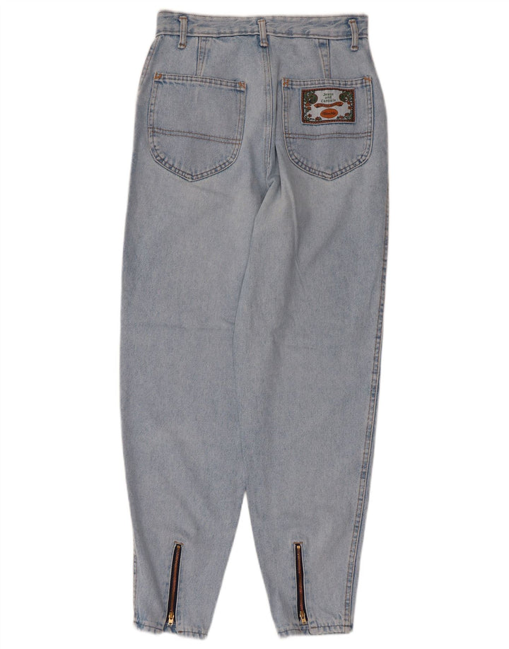 VINTAGE Jean fuselé taille haute femme W29 L27 bleu