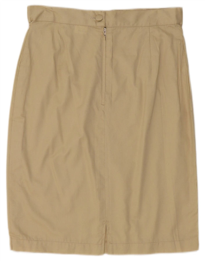 jupe crayon femme vintage W28 coton beige moyen