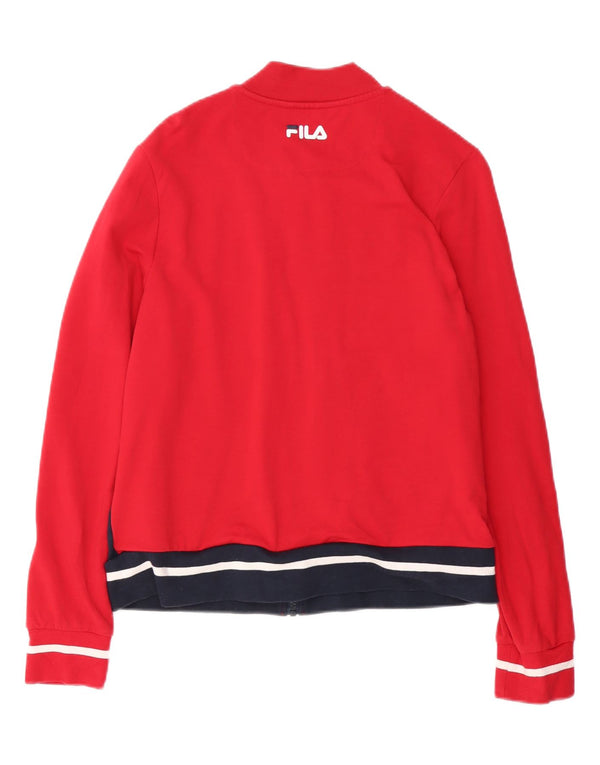 Fila Veste de survêtement pour femme UK 16 Large Multicolore Colourblock