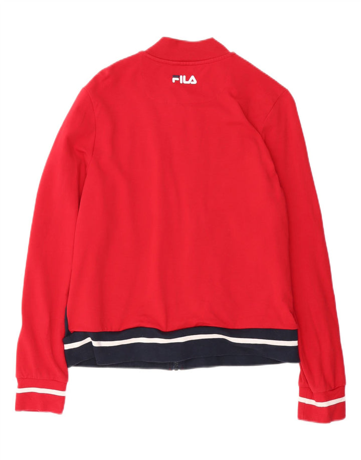 Fila Veste de survêtement pour femme UK 16 Large Multicolore Colourblock