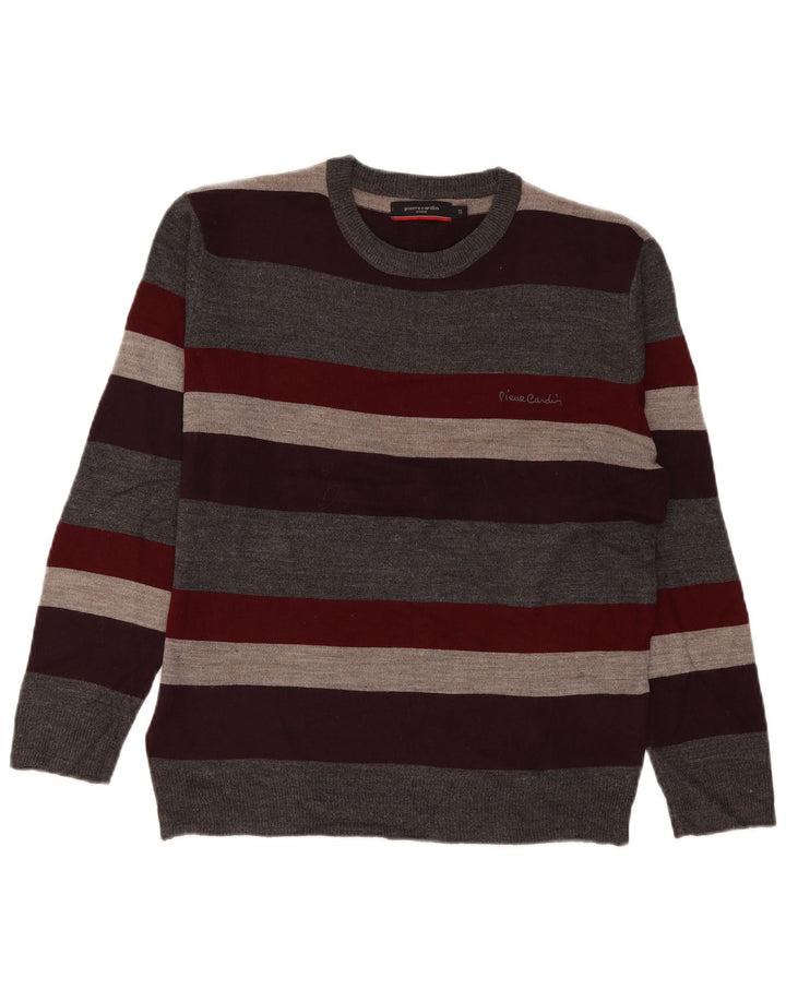 Pierre Cardin Pull col rond homme petit rayé multicolore