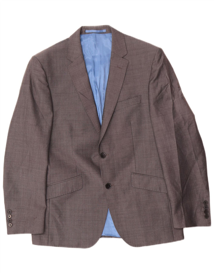 Marks & Spencer Veste blazer à 2 boutons pour homme UK 38 laine gris moyen