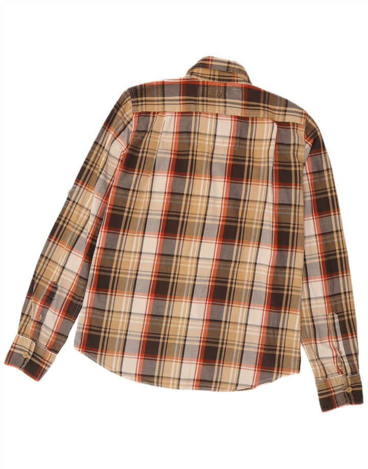 SUPERDRY Chemise Flanelle Homme Grand Carreau Marron Coton