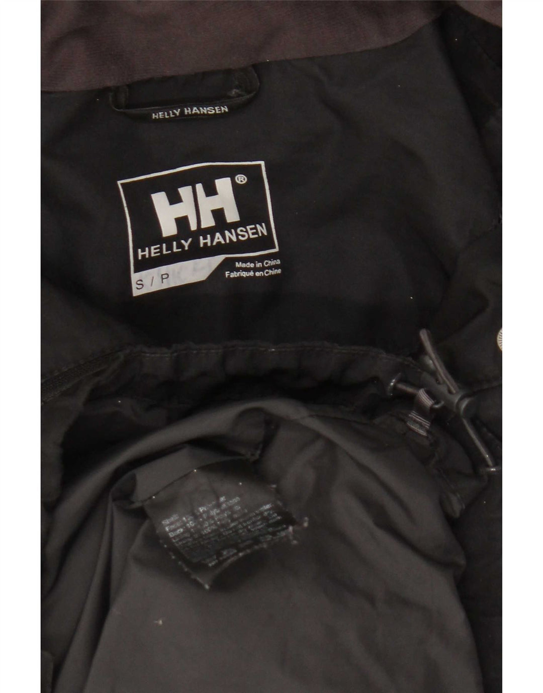 Helly Hansen Veste coupe-vent à capuche pour femme UK 10 Small Noir Polyester