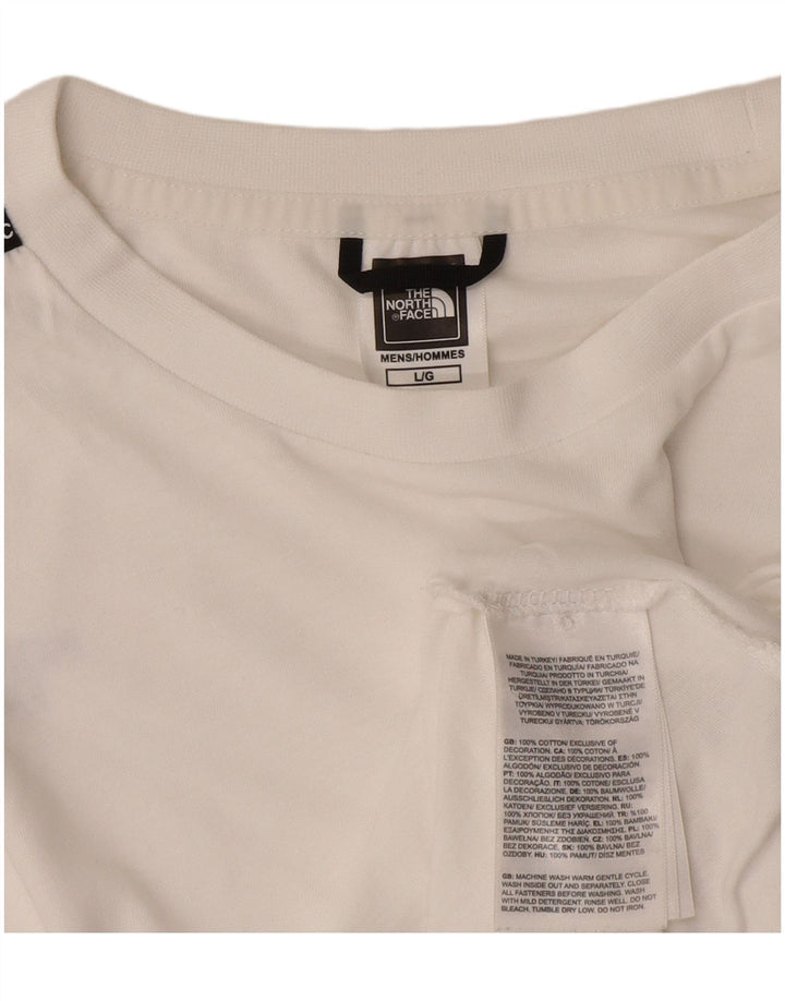 The North Face T-Shirt Homme Haut Large Blanc Coton