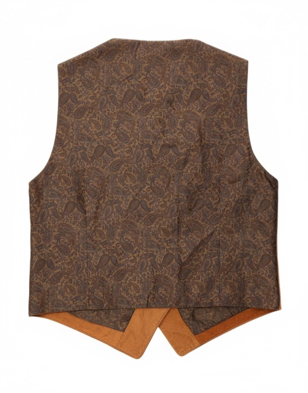 gilet en daim vintage pour homme petit cuir marron