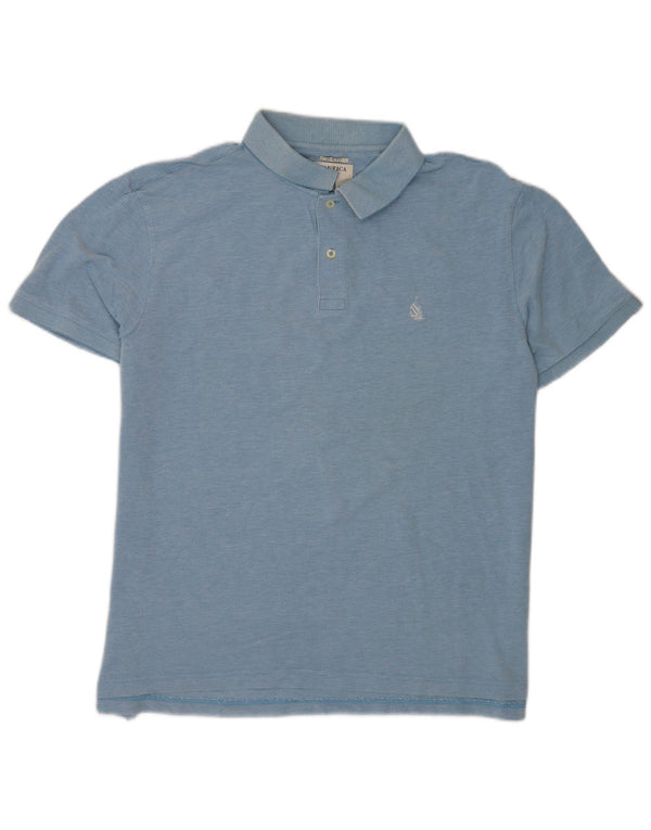 Nautica Polo Homme Coupe Slim XL Bleu Coton