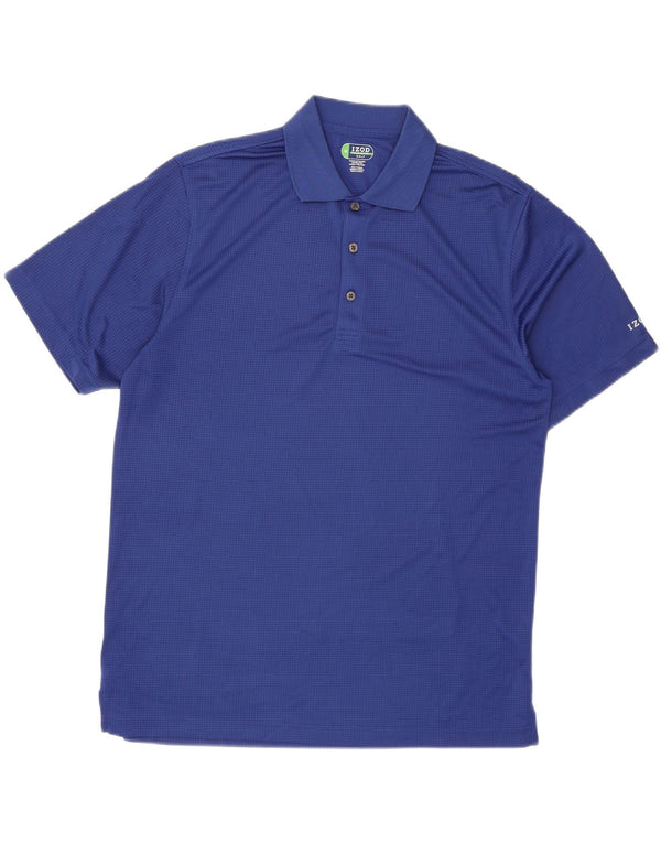 Izod Polo Homme Bleu Moyen Polyester
